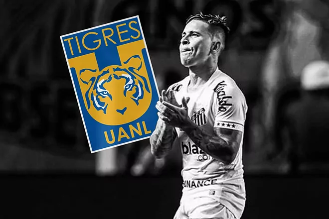 Futuro de Yeferson Soteldo tras descenso de Santos, en manos de Tigres