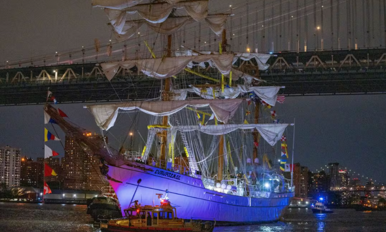 Buque Escuela Cuauhtémoc regresa a México tras 6 meses del accidente